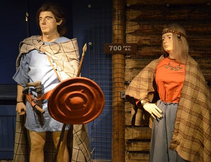 Rekonstruktion av bastarnisk man och kvinna