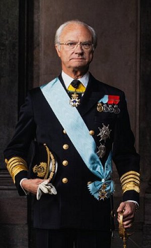 Porträtt av Carl XVI Gustaf