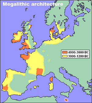 Megalitkulturens utbredning i Vsteuropa