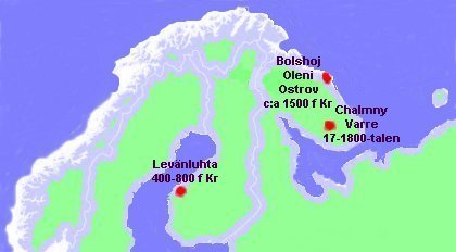 Karta över Norden