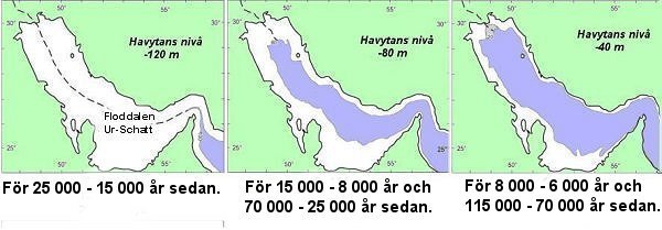 Karta ver skeden i Persiska viken