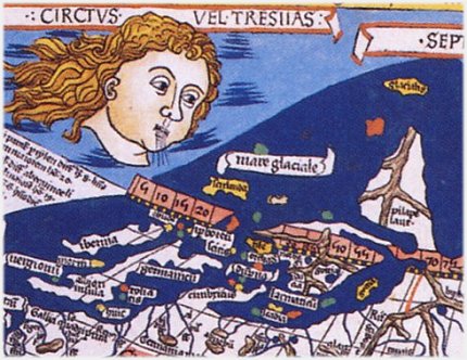 Karta ver Europa efter Ptolemaios