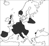 Vennemann karta ver vasconiskans utbredning