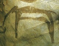Målning av mammut i arkaisk stil (10K)