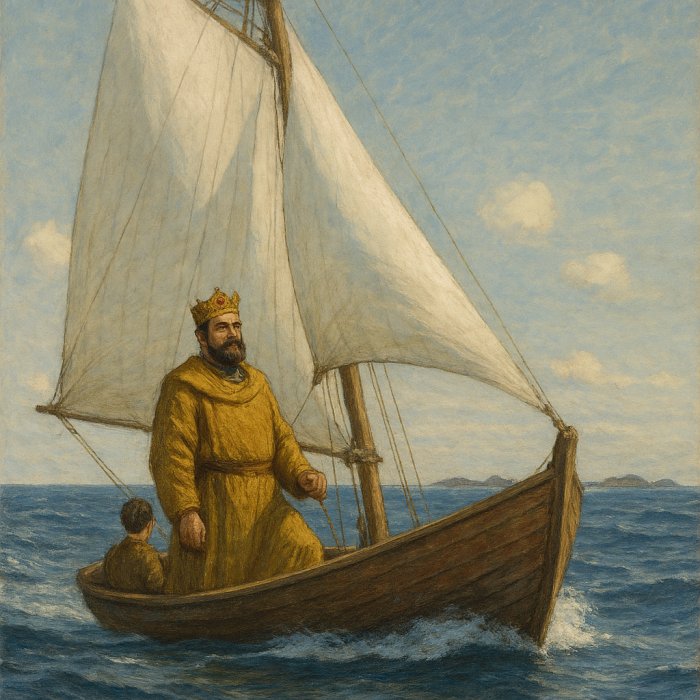 Sirjong seglar p� Vita havet