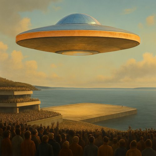 Rymdslagskeppet Drottning Ilidral lyfter